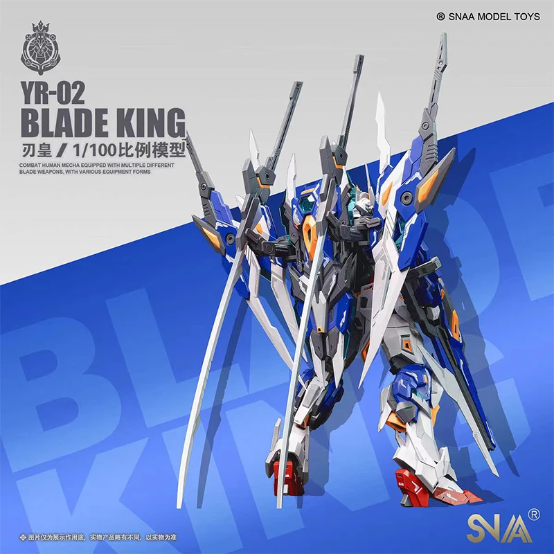 Snaa Mg 1/100 Yr-02 Blade King Movable Jointsคุณภาพสูงหุ่นยนต์ชุดประกอบAction Figureของขวัญของเล่นคอลเลกชันสําหรับเด็ก