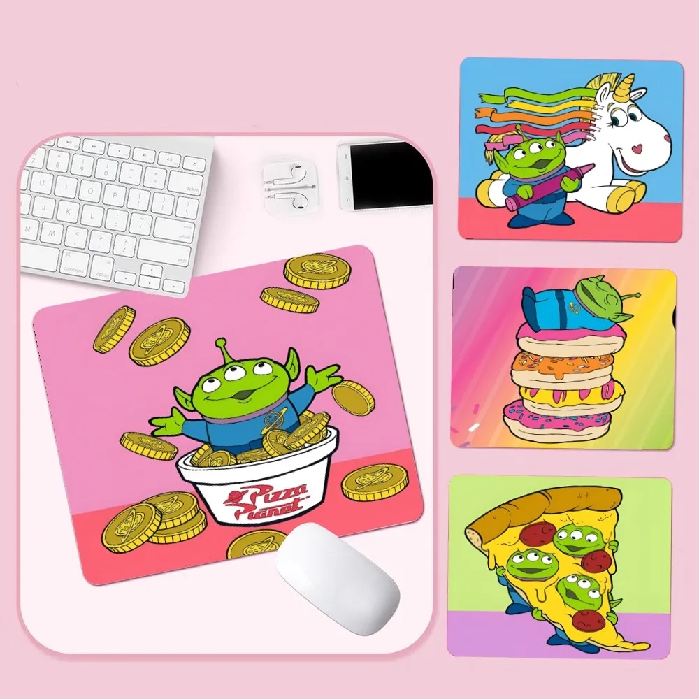 Disney Toy Story Alien Mousepad Custom Skin Desktop Desk Mat Kawaii Gaming Accessories Students Writing Pad Padmouse Desk