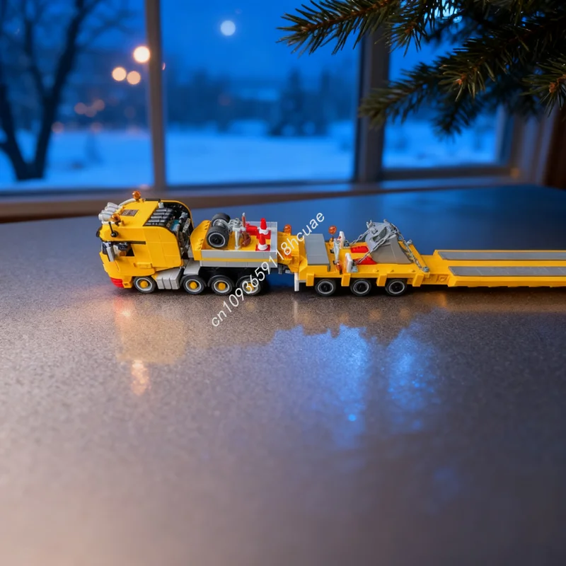 1355 قطعة MOC نموذج مدينة النقل الثقيلة لبنات البناء هدايا عيد الميلاد ألعاب الهندسة المعمارية التعليم الإبداعي عيد ميلاد الطوب #1