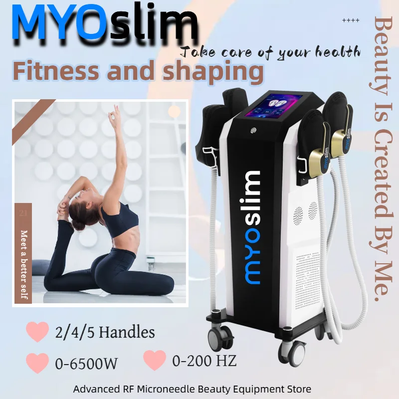 

Myoslim Pro Body Sculpting Muscle Stimulation Sculpt Machine 6500W RF Fat Slimming 15 Electromagnetic Weight Loss Equipment