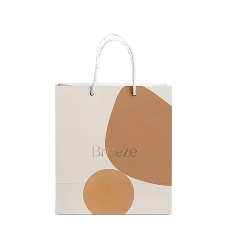 Custom Jewelry Paper Bag Han edition birthday wedding creative packaging bag small spot Circular handle