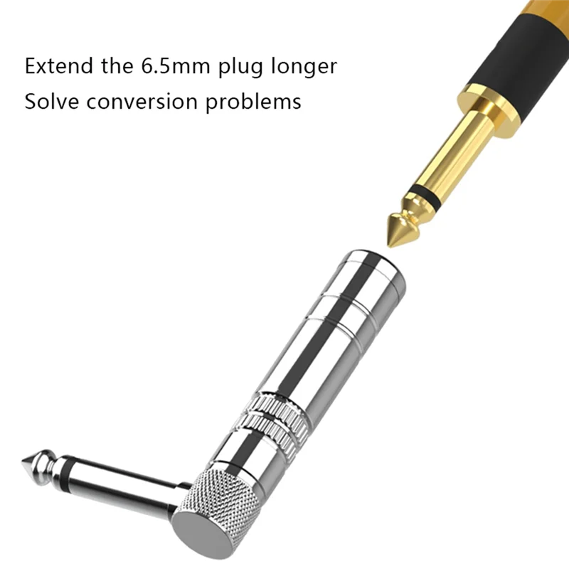 L53A-6.5 مستقيم بيند مستقيم التوصيل 6.35 ذكر Tofemale الكوع آلة موسيقية الوصول محول القابس