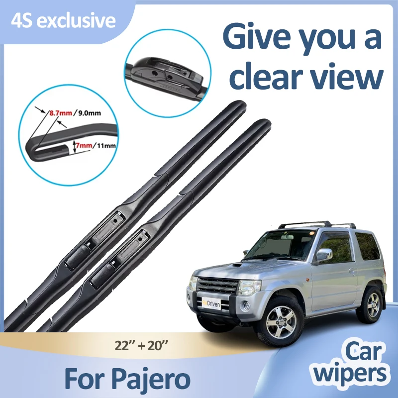 

For Mitsubishi Pajero Shogun Montero V80 MK4 2006~2021 Car Front Wiper Blades Windscreen Windshield Remove Water Car Accessories