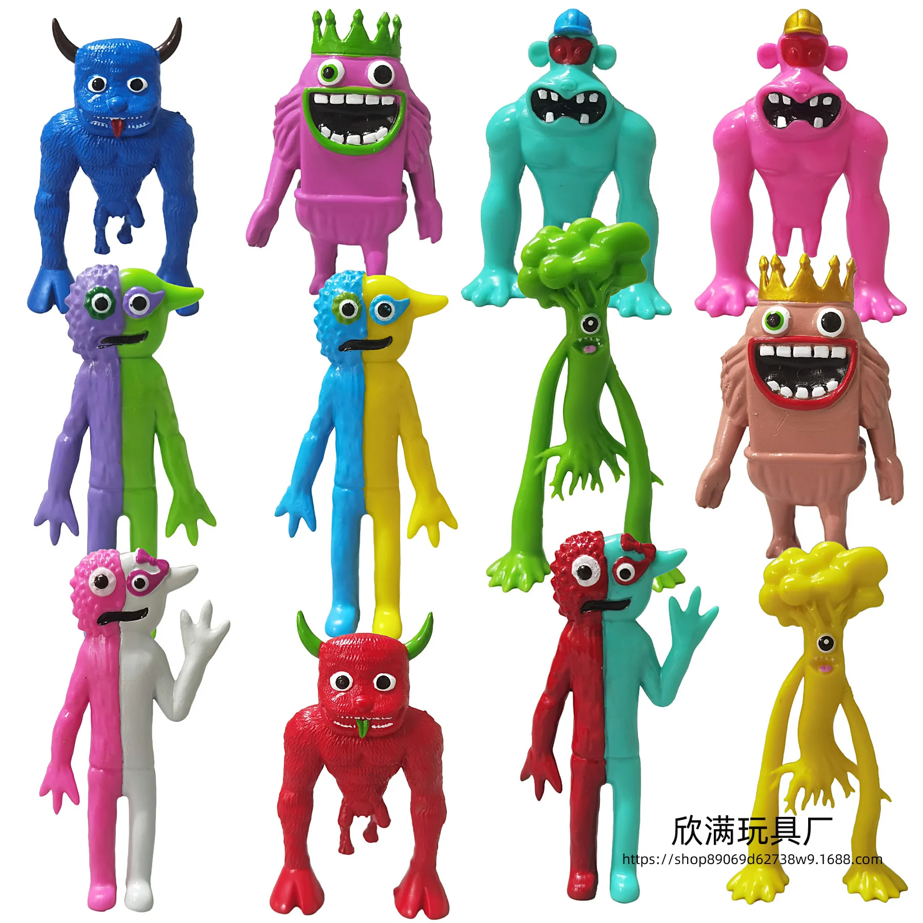 12pcs Garden Of Banban Action Figure Banban 2 Banban Chapter 3 Ban Ban Figure Garten Banban Figurine Pvc Plastic Doll Toy Nabnab