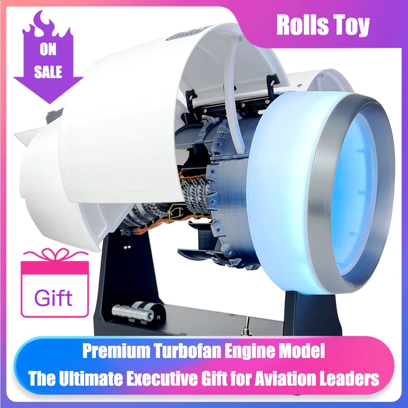 تشوه ايرباص الطائرات توربوفان محرك نموذج الجمعية بدء التشغيل متغير السرعة 41 سنتيمتر هدية عيد ميلاد لعبة أطفال الديكور