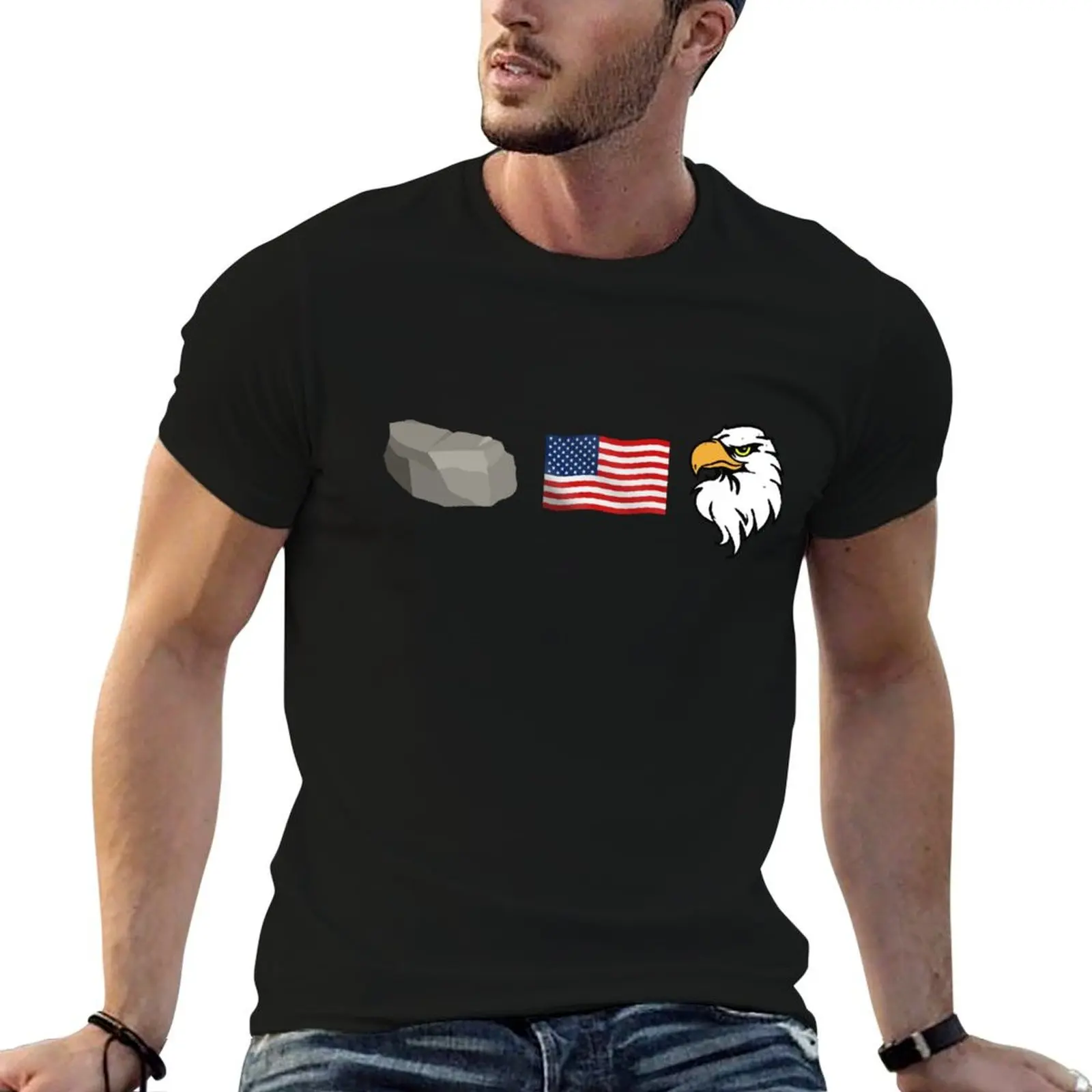 

Rock, Flag, and Eagle (Always Sunny) T-Shirt essential t shirt man t shirt luxury T-Shirt