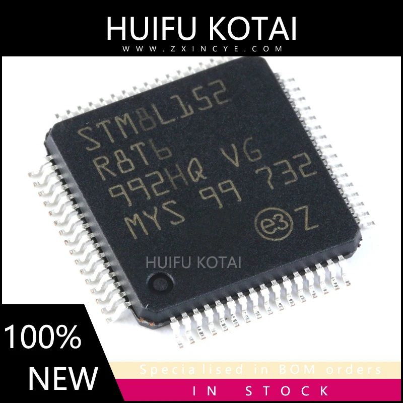 

1 шт. STM8L152R8T6 QFP64 Новые Товары в наличии