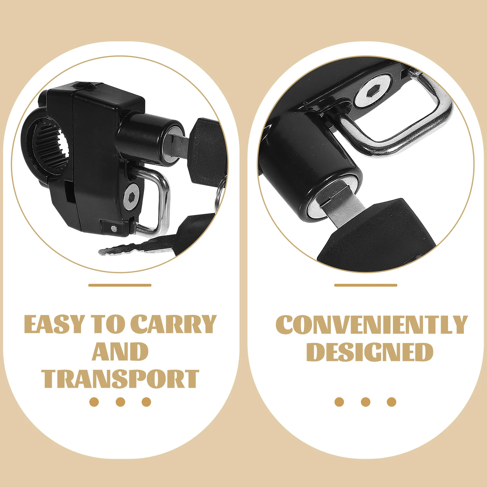 

1Set Anti-Theft Lock Motorcycle Security Lock Heavy Duty Portable Fixing for Bike Scooter Outdoor Riding Safety