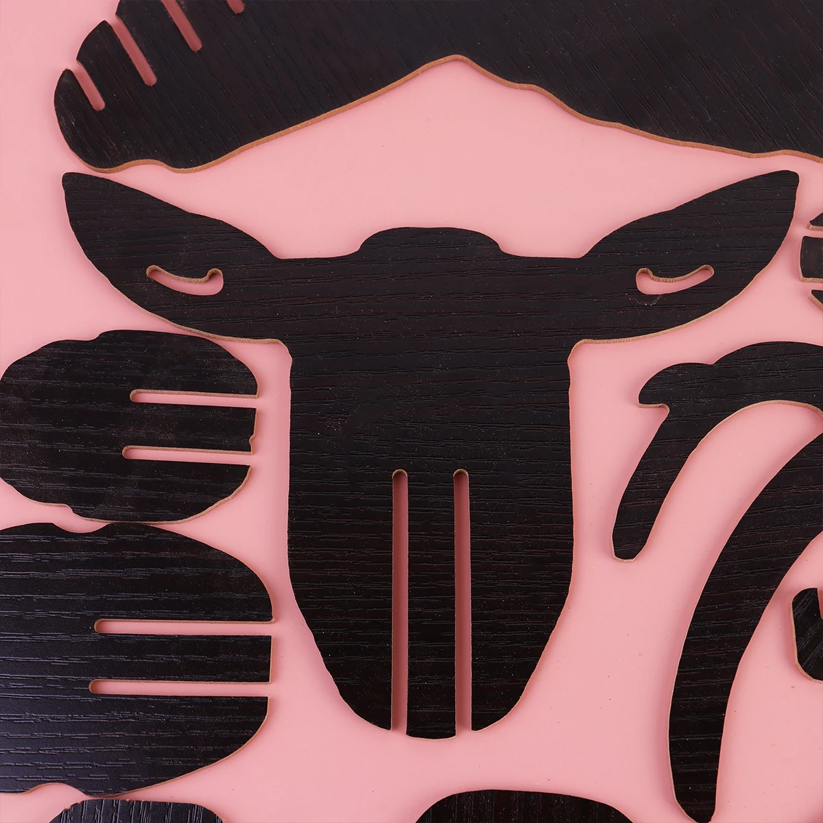 

Deer Head Wall Decor Creative Wooden Light Eco Friendly Wall Ornament Suitable for Mall Store Home Hotel Celebration