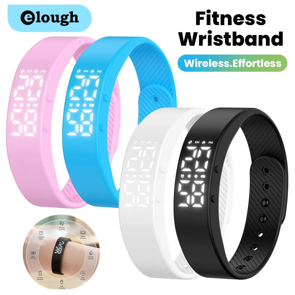 Smart Bracelet LED Digital Vibration Alarm Clock Wrist Smart Clock Smartband With Running Pedometer Timing Student Smart Band