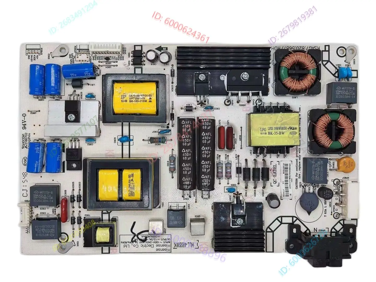 

used for Power Supply board LED55K370 RSAG7.820.5687/ROH part