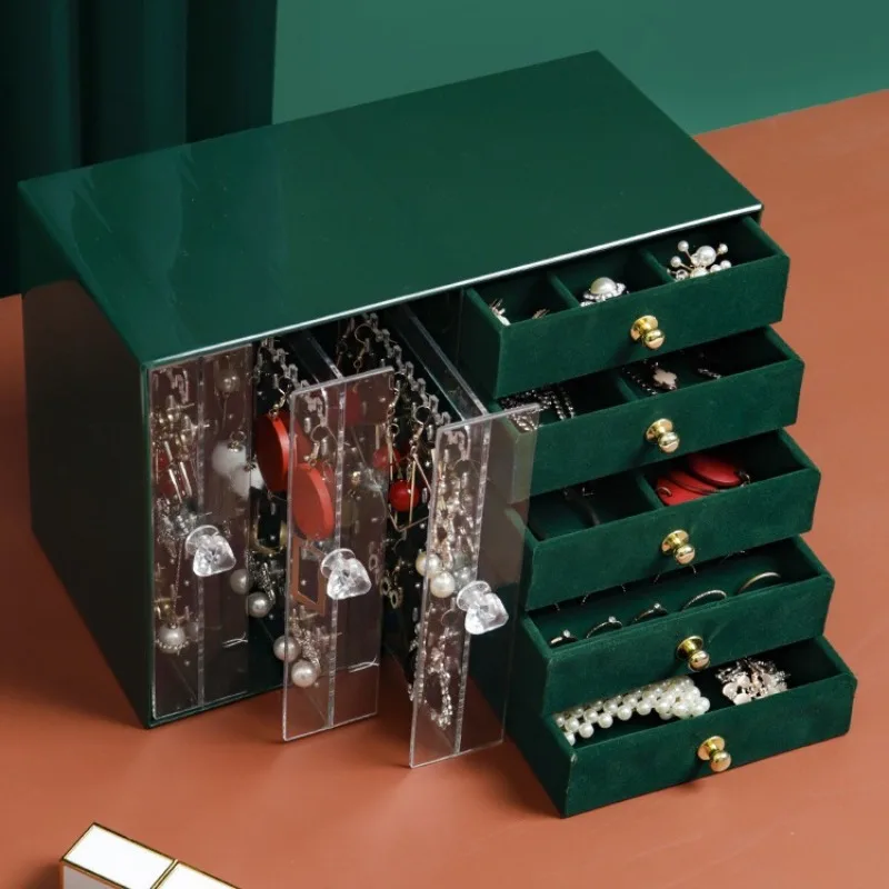 Acrylic Jewelry Box Organizer Exquisite Earring Stud Jewelry Box Multi Functional Display Rack Storage Packaging Supplies