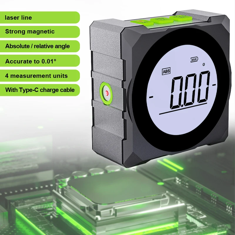 Electronic Protractor Digital Angle Meter Angle Measure Tools Contact Angle Measurement Mini Digital Inclinometer