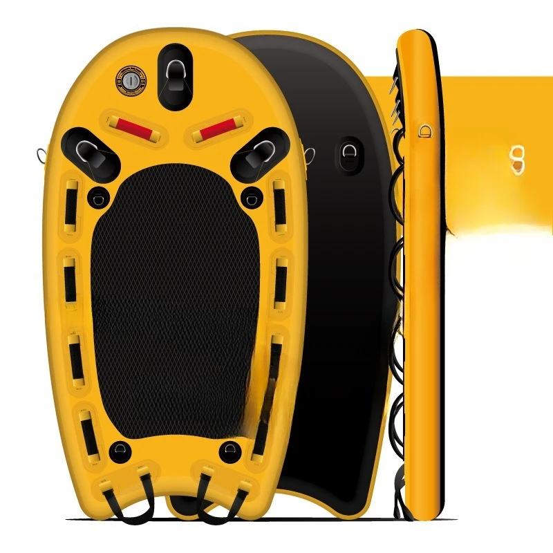 Large traction inflatable rescue board Portable ice lifesaving body board folding floating water floating board