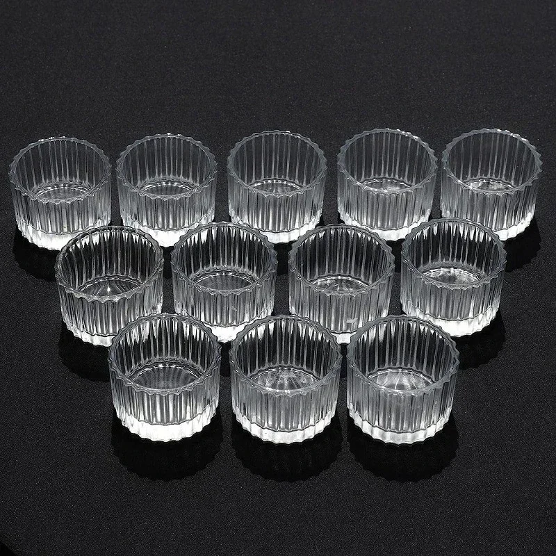 20pcs Clear Tealight Candle Holder,Glass Votive Candle Holders Candle Holders for Wedding Table Centerpiece, Home Decoration