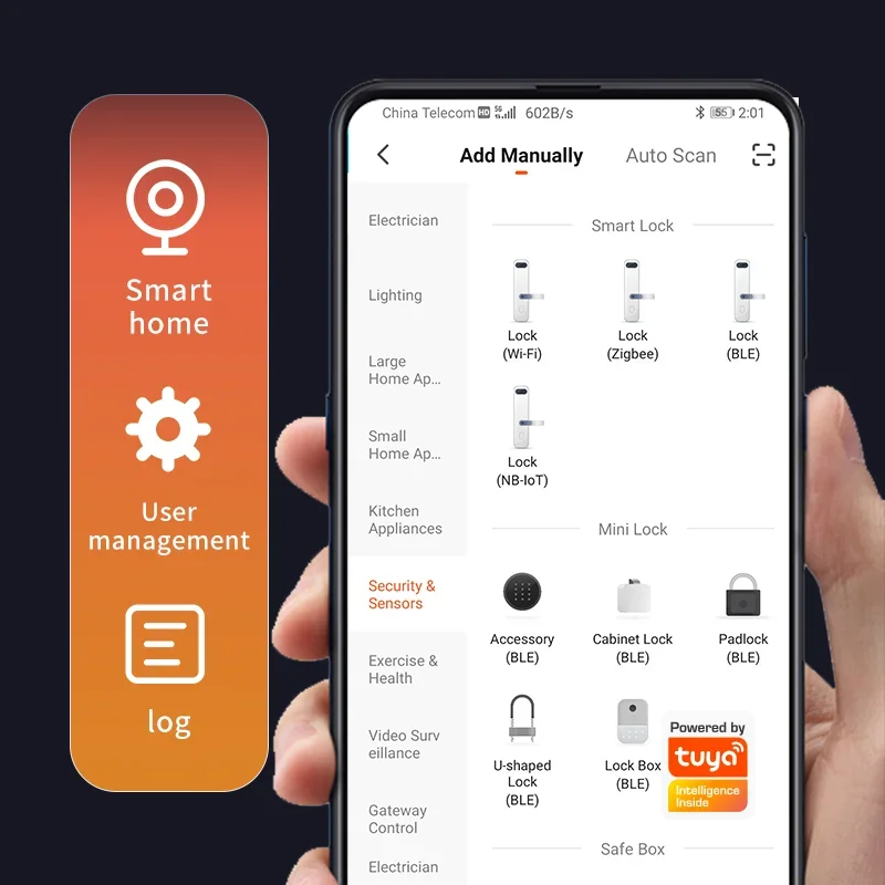 SZMYQ Tuya App بصمة لوحة المفاتيح قفل تلقائي واي فاي الذكية الأمن ديدبولت قفل الباب مع 60S تأخير قفل للشقة المنزلية