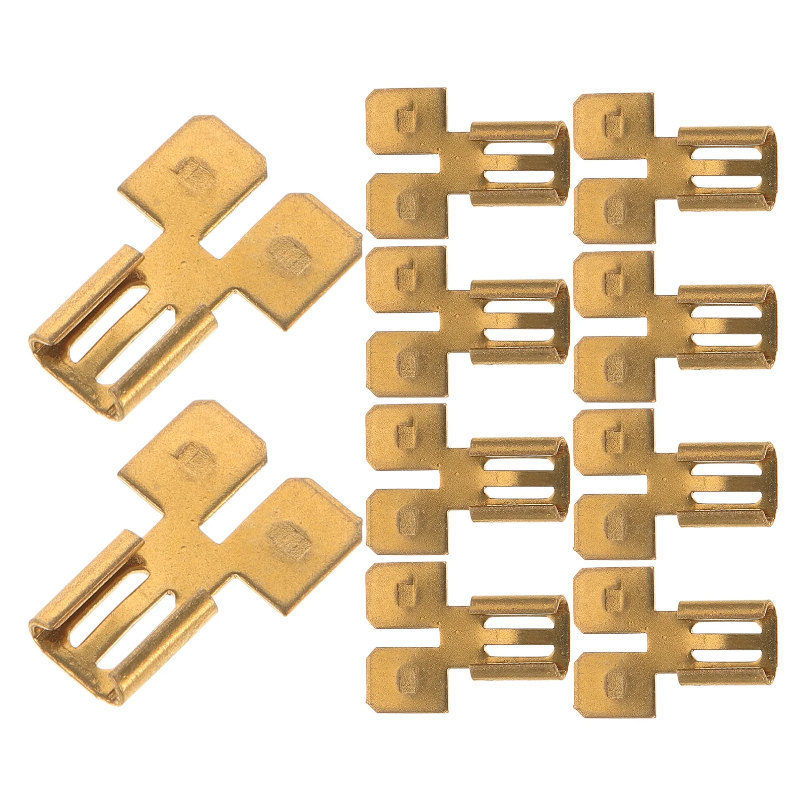 8PCS Quick Disconnect Electrical Spade Connectors Crimp Wire Terminals Adapter Terminal Wiring Cable Automotive