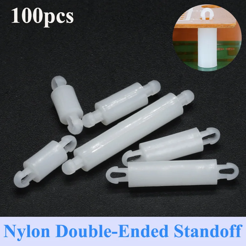 Nylon Spacer Double-Ended Screw for PCB Board Isolation Pillar Standoff Motherboard PC Circuit Plastic Support for Dia 2.0-2.5mm