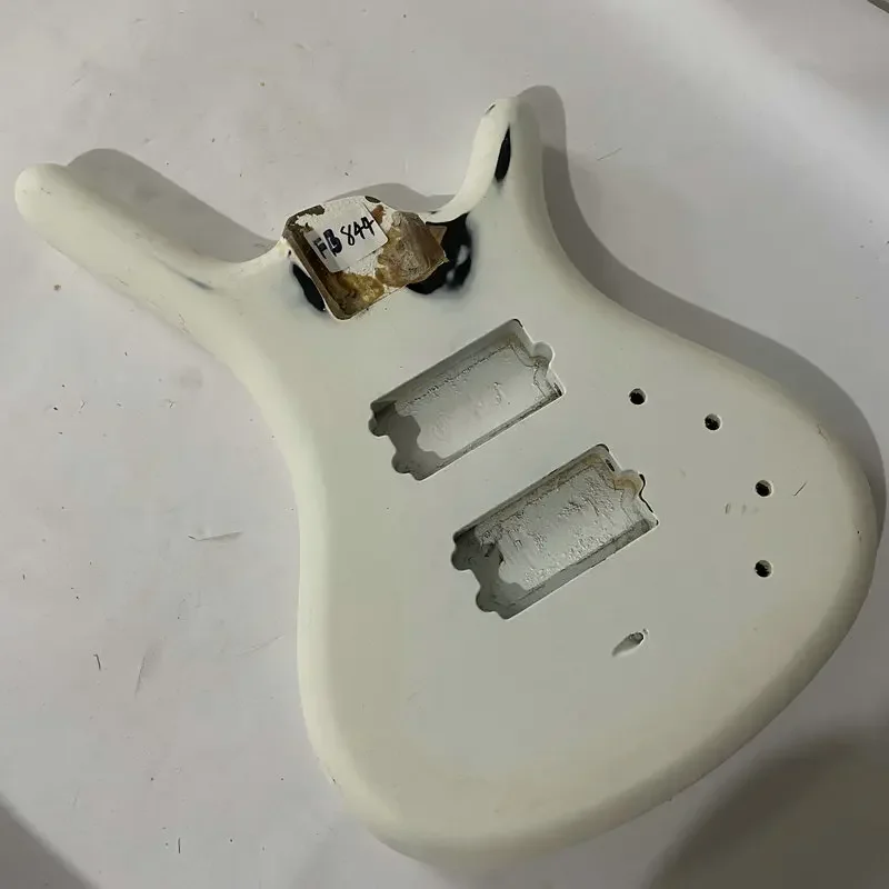 

FB844 White Color Electric Bass Body DIY Replace Right Hand Version Active Pickups Warwick Style Rihgt hand