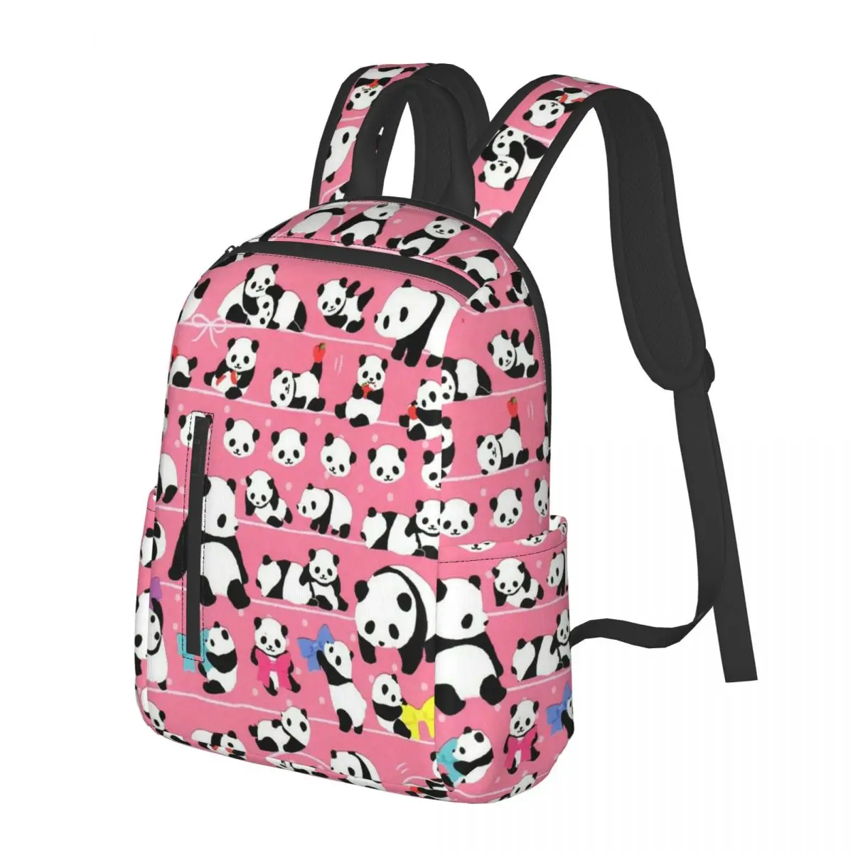 

Cartoon Panda Painting Pattern Student Backpack School Bag Hiking Travel Daypack for Boys Girls Bookbag Shoulder Bags