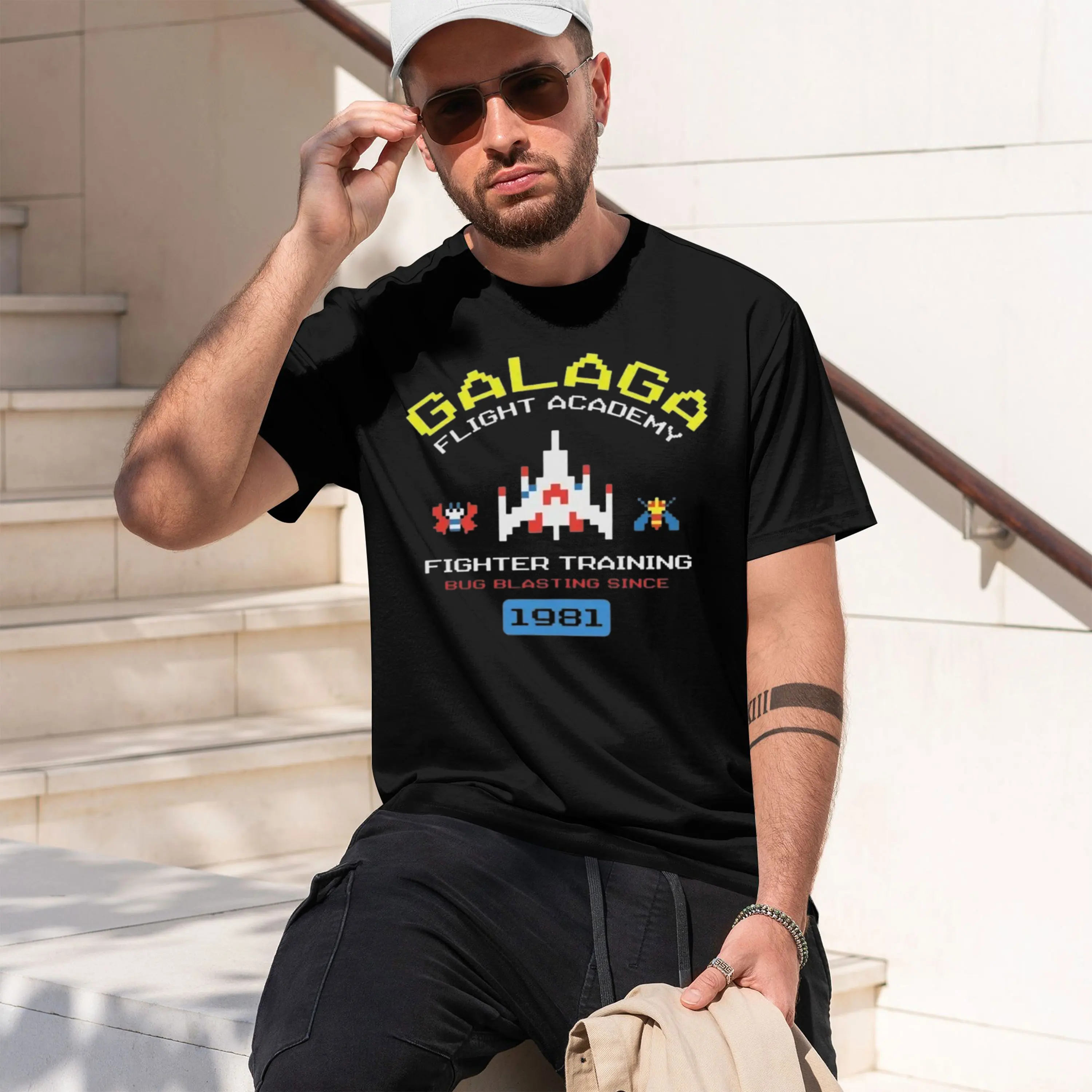 Retro Gaming Space - T-shirt Vintage Stile Anni '70/'80 con