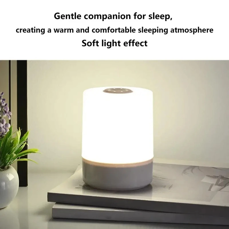 Luci notturne TKOH-LED Ricarica USB dimmerabile Lampade notturne da tavolo Camera da letto Illuminazione da comodino Decorazione Lampade da lettura touch a LED