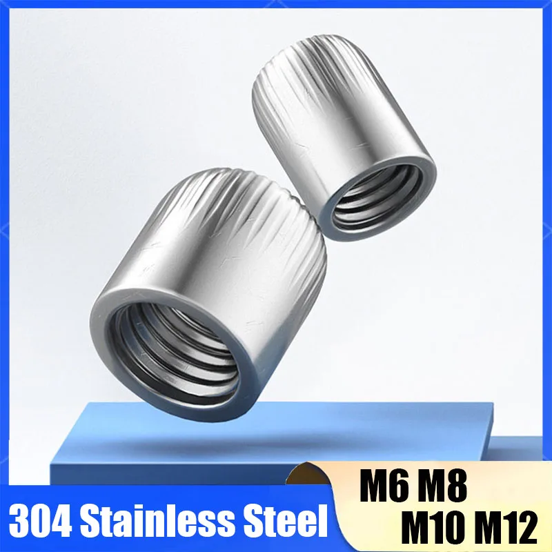5-20Pcs 304 Stainless Steel M6 M8 M10 M12 Taper Nut Cone Type Nut Knurled Implosion Screw Cap