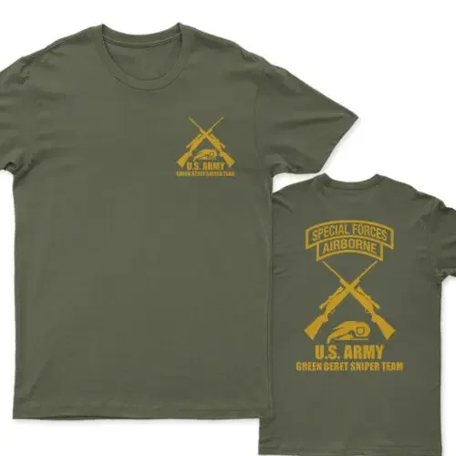 US Army Green Beret Special Force Sniper Team T-Shirt. Summer Cotton O-Neck Short Sleeve Mens T Shirt New S-3XL