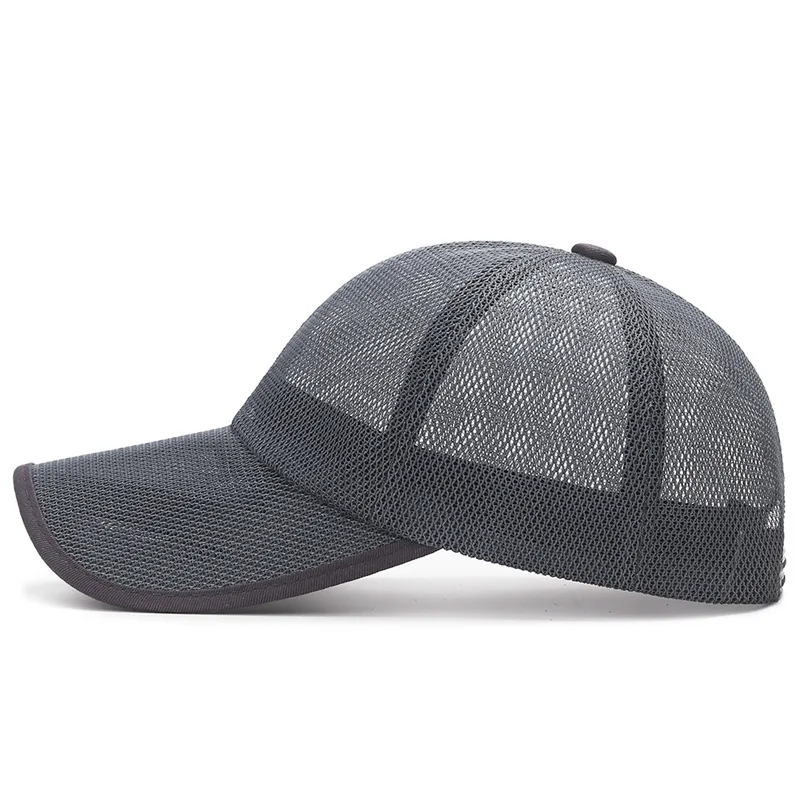 Summer new style cut out brim breathable full mesh sun hat for men and women, outdoor travel sunshade and sun protection base...