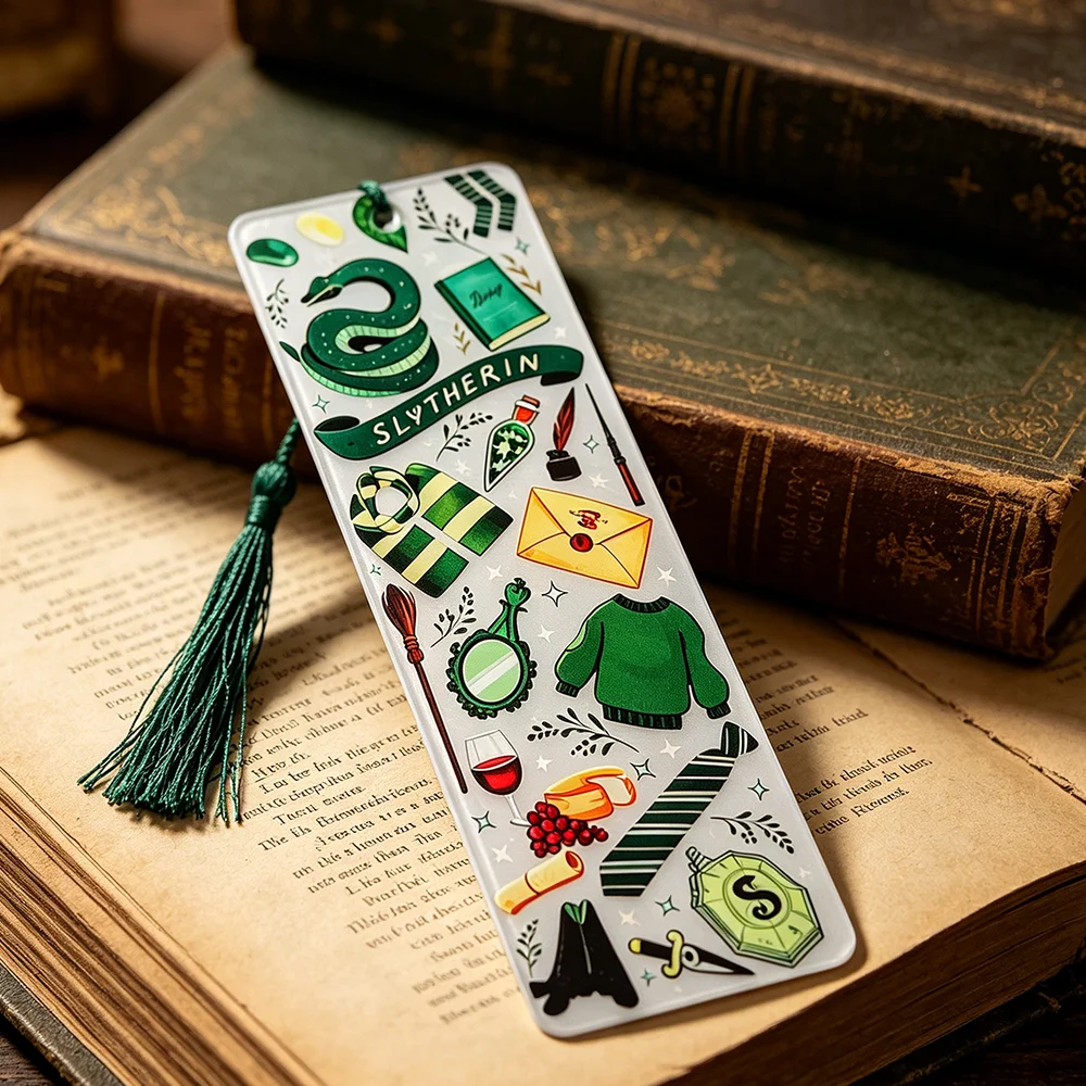 Harry Potter Acrylic Bookmark Magic School Collection Gift Hogwarts Gift Cute Owl Sorting Hat Flying Broomstick view 4