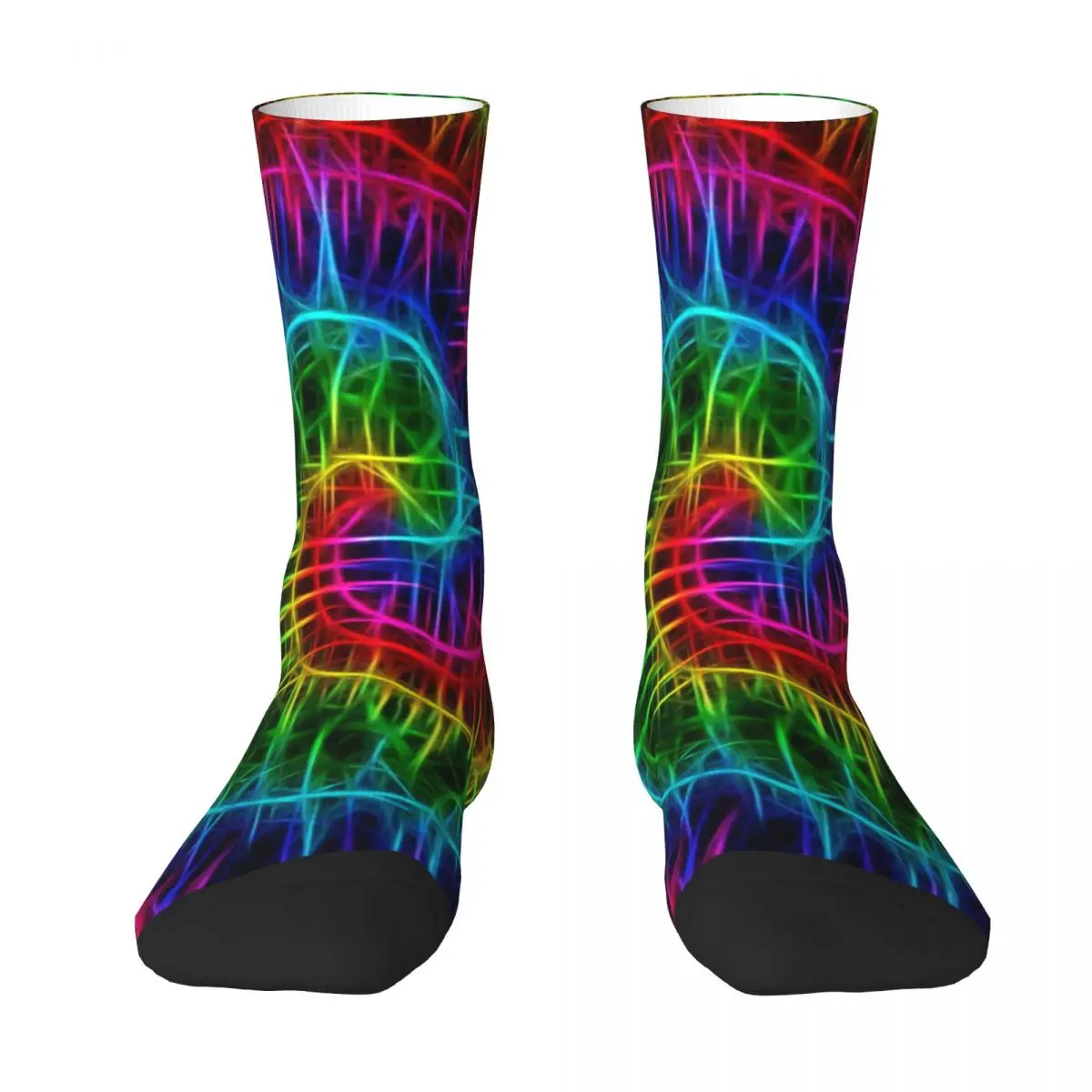 Tie Dye Stockings Cool Abstract Spiral Printed Funny Socks Autumn Anti Bacterial Socks Women Skateboard Soft Breathable Socks