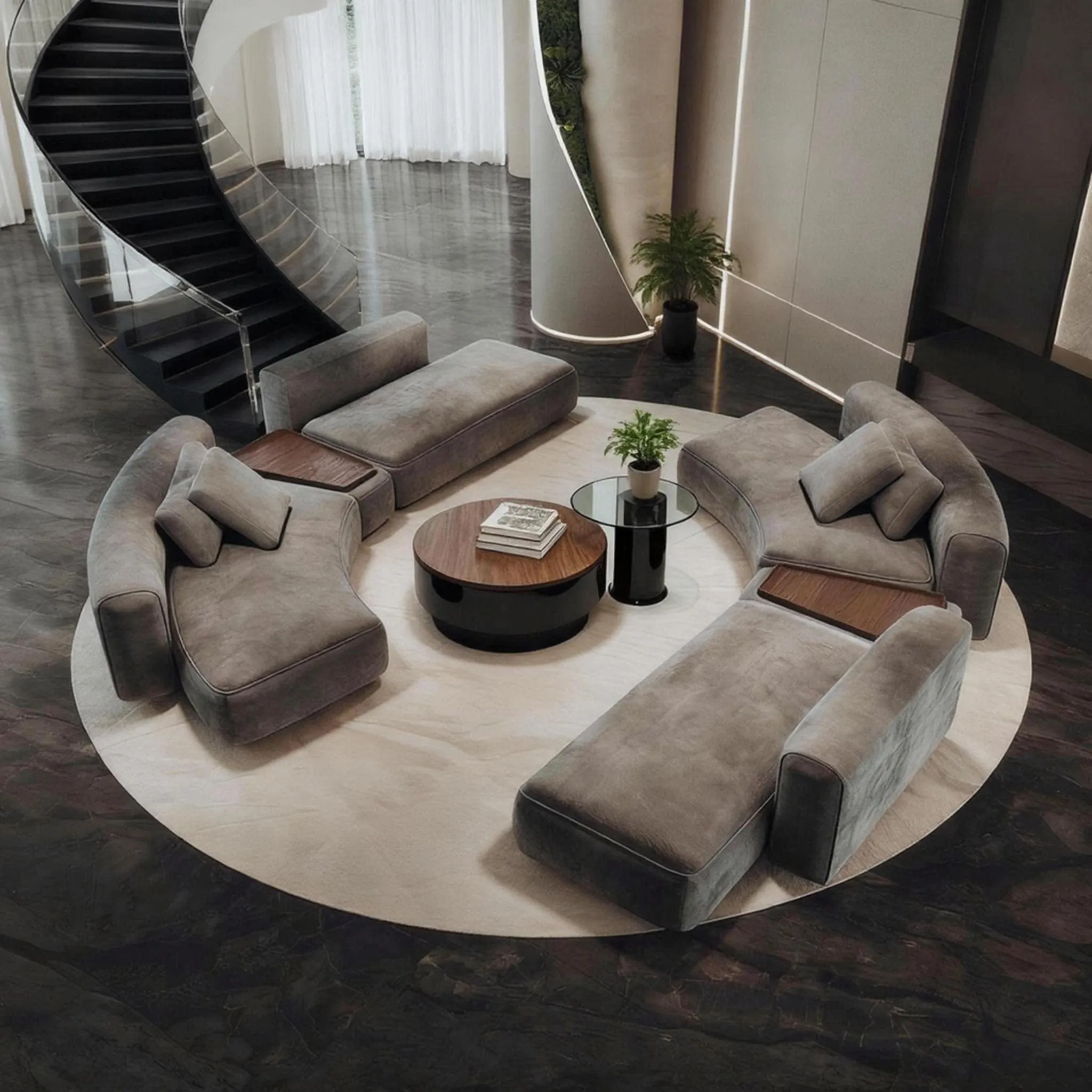 YJQ curved special-shaped sofa office business sales office hotel beauty salon rest area reception