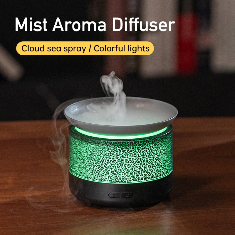 Type-C USB Aromatherapy Air Humidifier Mini Essential Oil Diffuser with Mood Lamp For Home Room Fragrance Aroma Diffuser Fogger