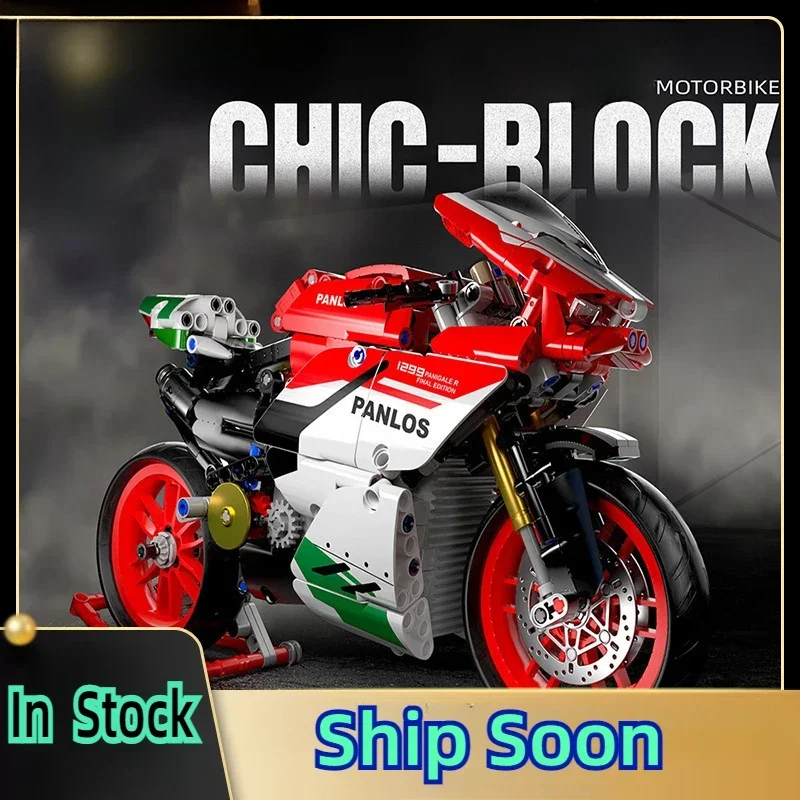 Technical Motorcycle Ducatis Racing Car Building Blocks 67261 IDEAS Model Motorbike Vehicle Bricks Toys for Kids Christmas Gifts