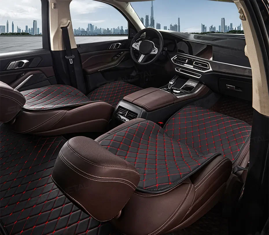 

Premium Car Seat Cushion Luxury Leather Anti Slip Seat Cover Breathable Anti Scratch Car Seat Protector for Sedan Suv