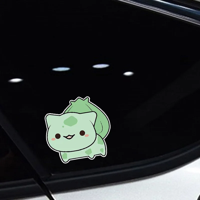 Pokemon Anime Cute Stickers Pikachu Charmander Psyduck Squirtle Car Decoration Stickers Children\'s Toys Christmas Gifts