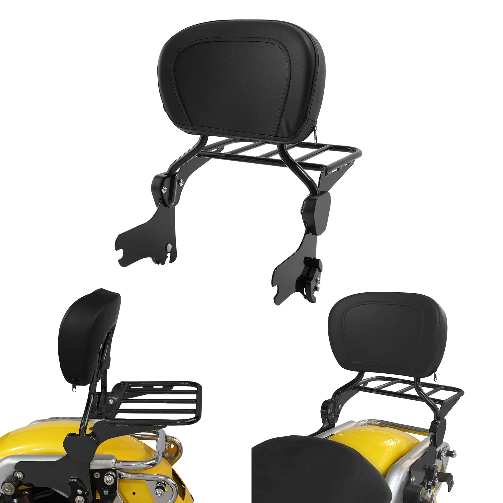 

Motorcycle Detachable Backrest Sissy Bar & Luggage Rack For Harley Touring Road King Classic Electra Street Glide 1997-2008 2007