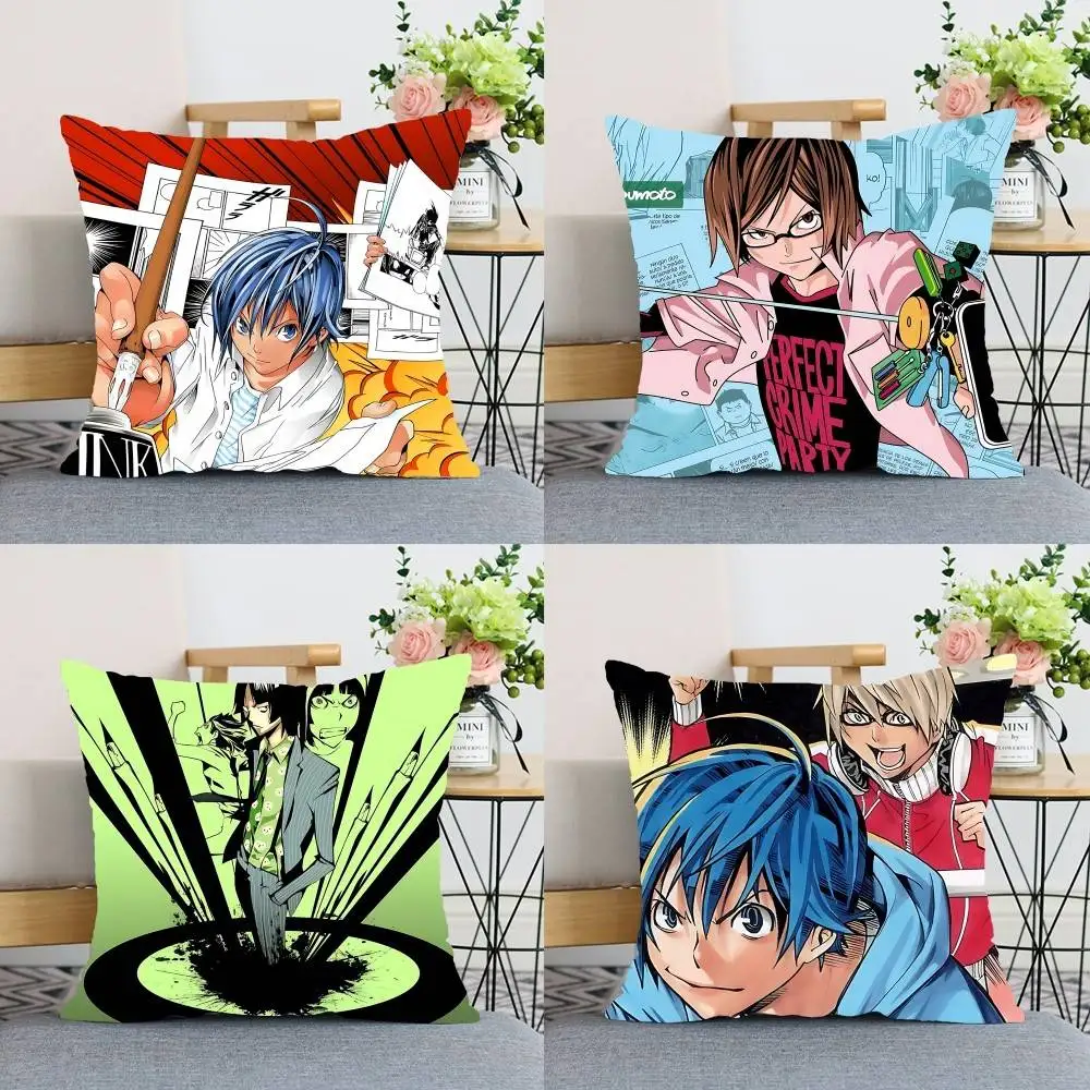 

Anime BAKUMAN Pillow Case Soft Decorative Pillow Covers Sofa Cushions For Living Room Cozy Ornamental Throw Pillows