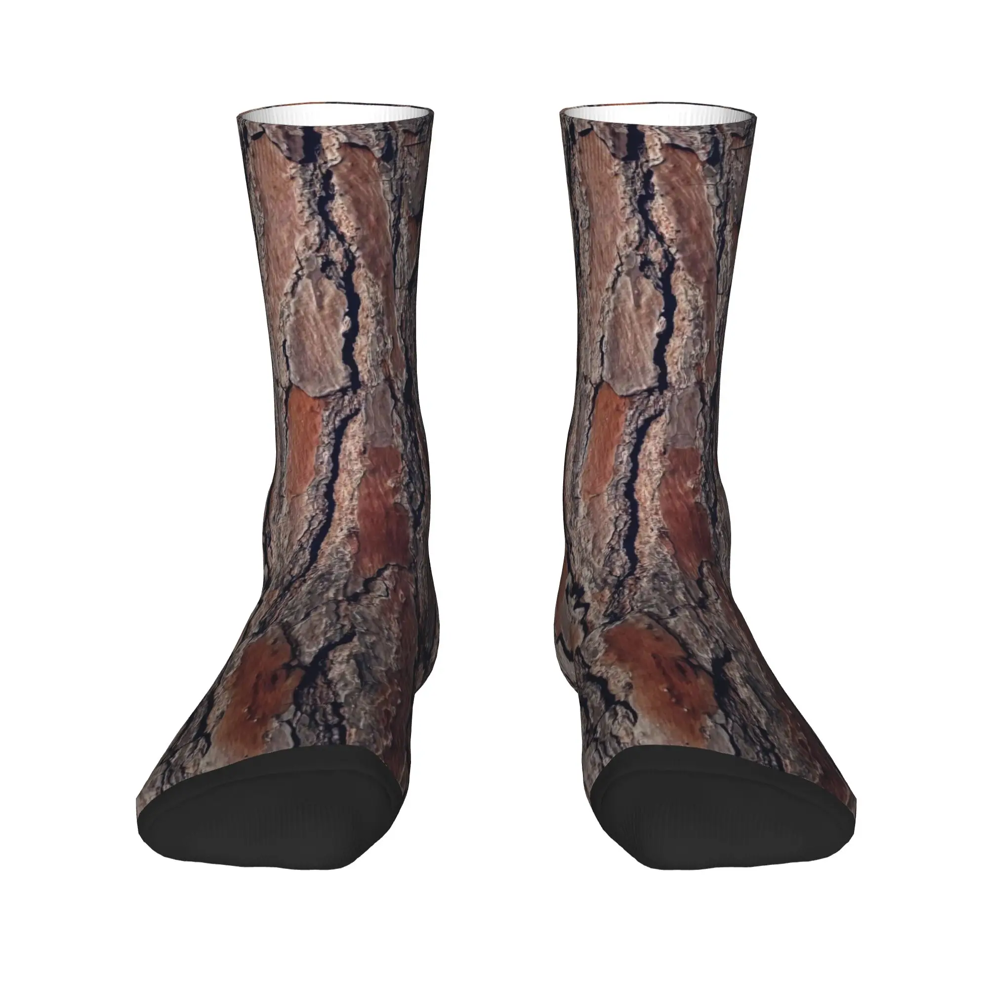 Men Socks Tree Bark Pattern  Stockings Winter Funny Soft Socks Design Outdoor Non Skid Socks