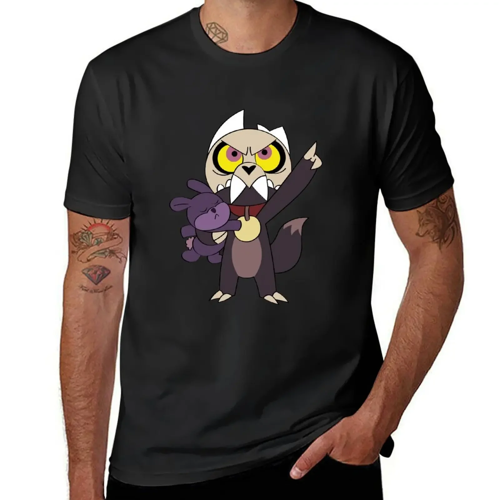 

owl house king and rabbit plush T-Shirt oversized cheap stuff graphic t shirts custom t shirt mens vintage t shirts