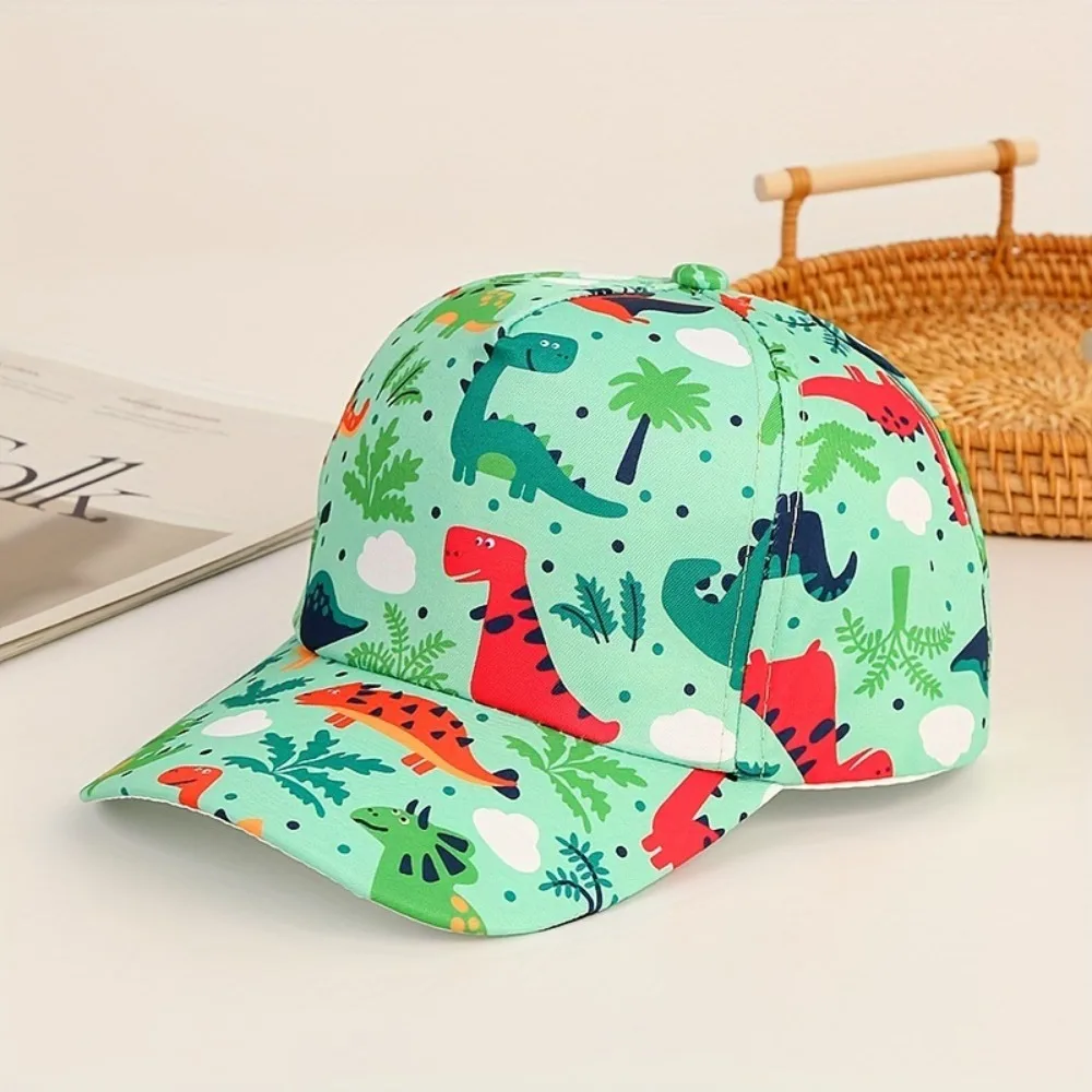 Dacron Dinosaur Children's Baseball Hat Printing Breathable Boys and Girls' Outdoor Sunshade Hats Sunscreen