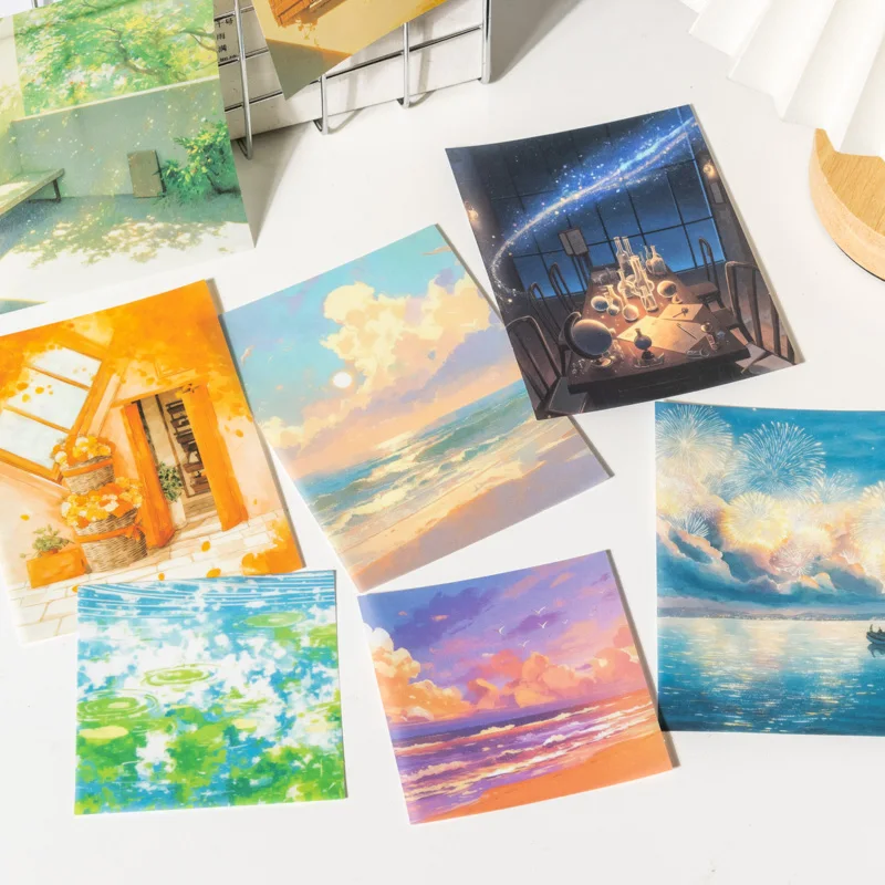 6packs/Lot Beauty is quietly happening series retro paper message paper memo pad