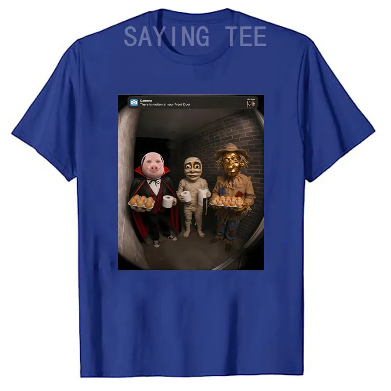 Tung Sahur Neegy Meme Doorbell John Pork Halloween-Kostüm Premium Weiches Baumwoll-T-Shirt Y2k Joke Brainrot Crew Persönlichkeitskleidung – Detail 21