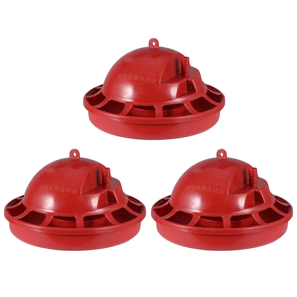 

3PCS Poultry Automatic Water Drinker Thickened Cups for Chickens Pigeons Birds Quail Farm Floating Refill System Easy