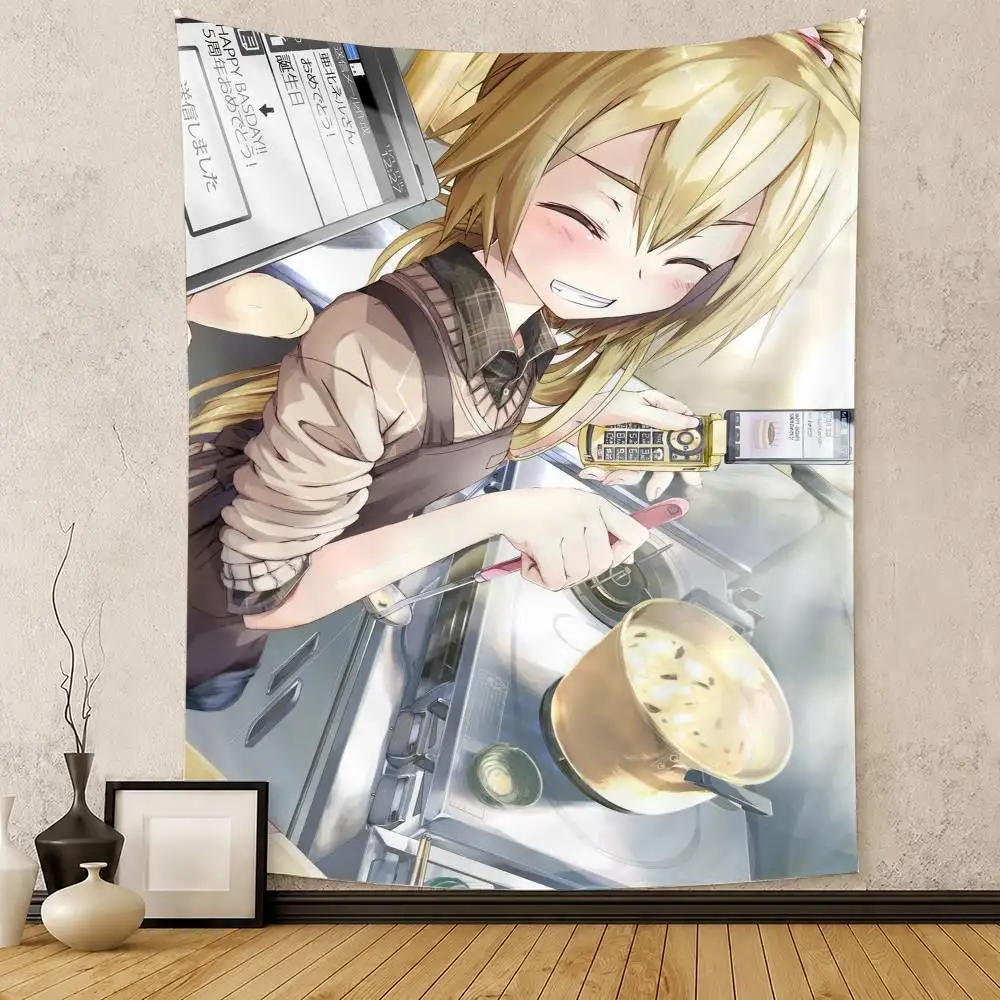 Akita Neru Cute Anime G-Girl Flag Digital Printing Banner for Garage Wall Out Door Decoration