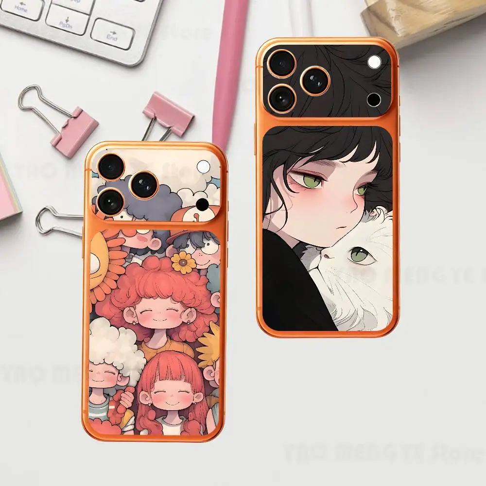 

Illustration Friends For Iphone 17 Pro ProMax Back Protective Decorative Sticker Back Cover