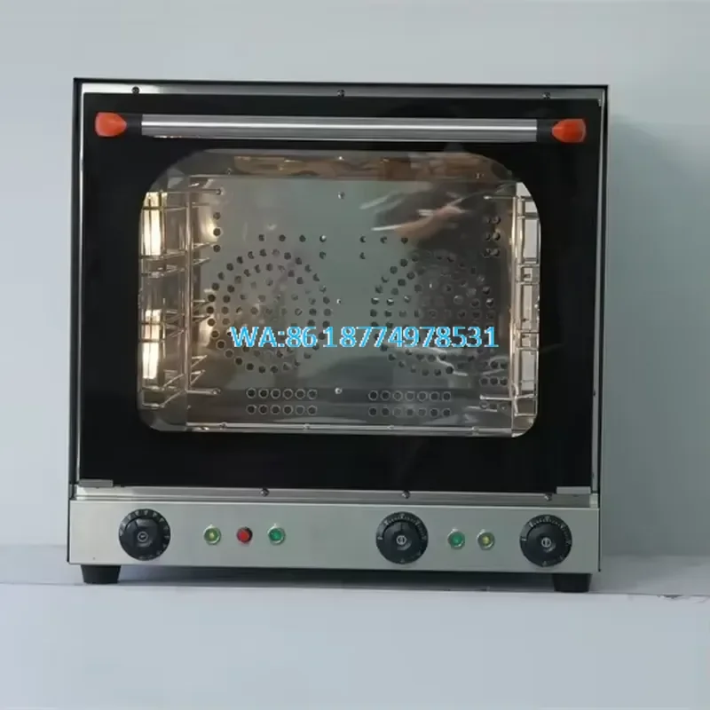 Wmwmnu for Kitchen Bakery Equipment 4 Trays Perspective Baking Oven Convection Oven Pizza Oven