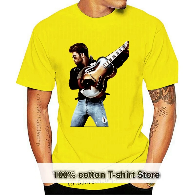 

Top Quality Cotton Casual Men T Shirts Men Free Shipping Music Men s George Michael Tribute T-shirt M70
