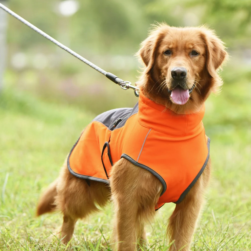 

Dog Jacket Warm Pet Clothing Raincoat Coats for Dogs Orange Cute Raincoats Small