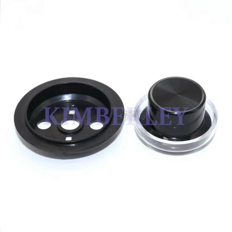 1 Piece 35*18.5MM Light Guide Knob Cap Black Plastic Knob Cap Power Amplifier Volume Potentiometer Adjustment Knob Cap